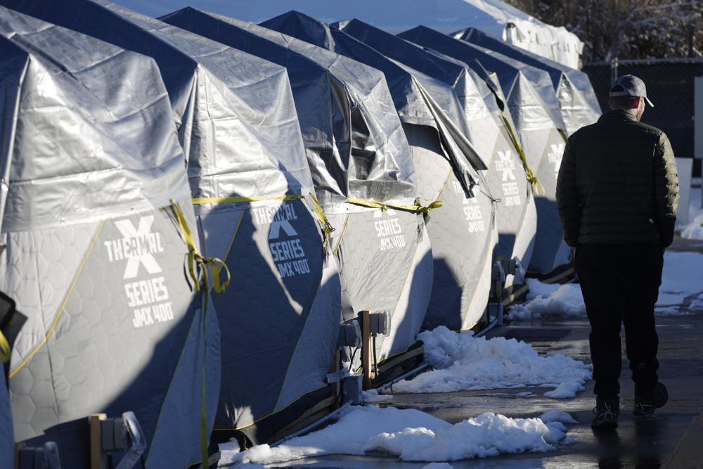 AP, “Colorado turns to ice-fishing tents to house homeless”